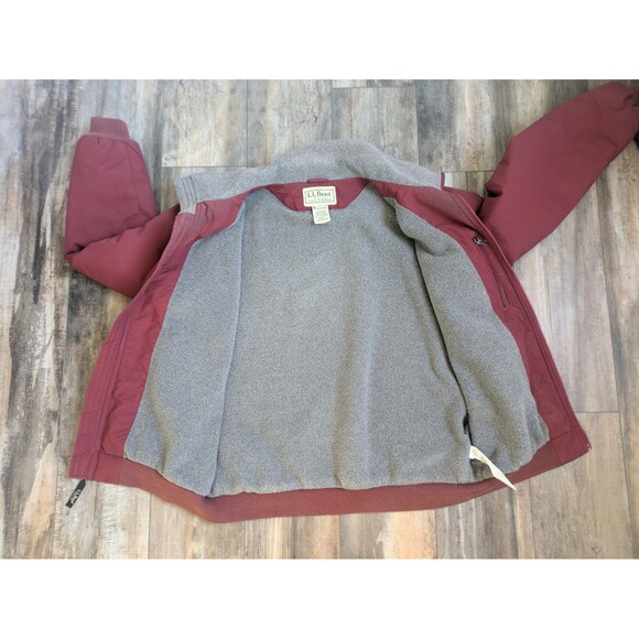 Vintage L.L. LL Bean Nylon Fleece Lined Jacket Men's Medium OUF43 Rust 90s - Picture 7 of 8